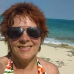 Melissa at Rose Beach in the Bahamas